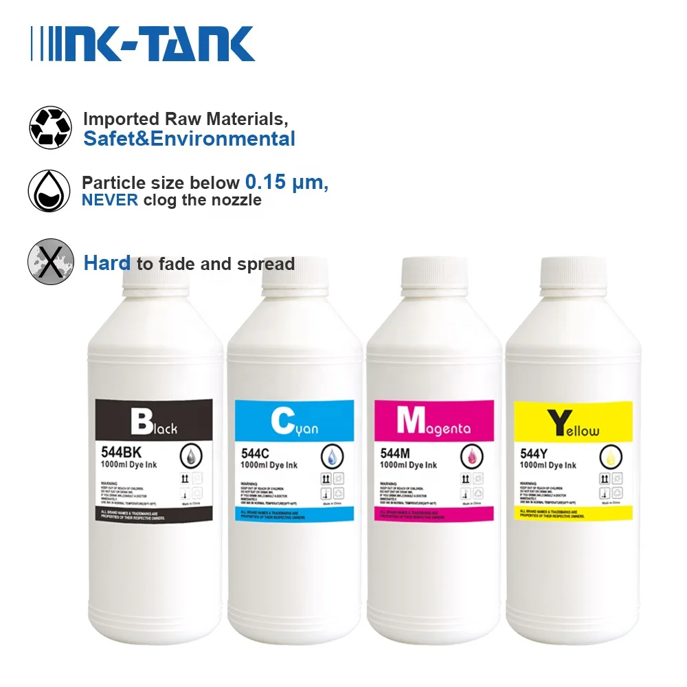 Alibaba.com: INK-TANK T544 544 T522 T664 003 T502 1000ml Compatible Dye ...