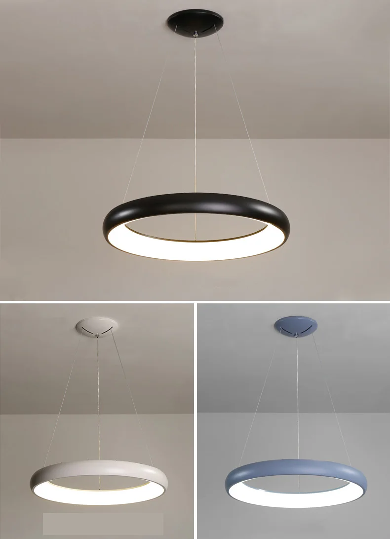 Modern led pendant ceiling light acrylic white LED lighting for hotel engineering bright ceiling chandelier
