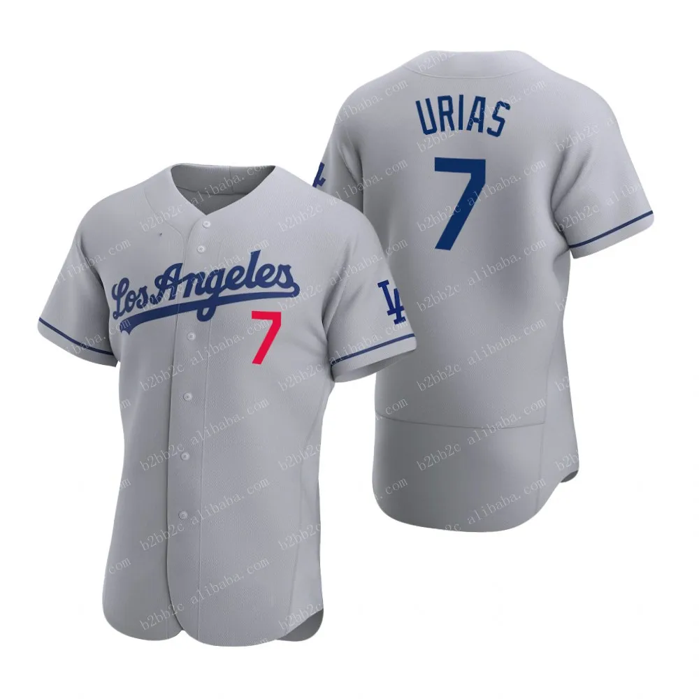 Men's Los Angeles Dodgers #7 Julio Urias Royal Blue Flexbase Authentic  Collection Baseball Jersey
