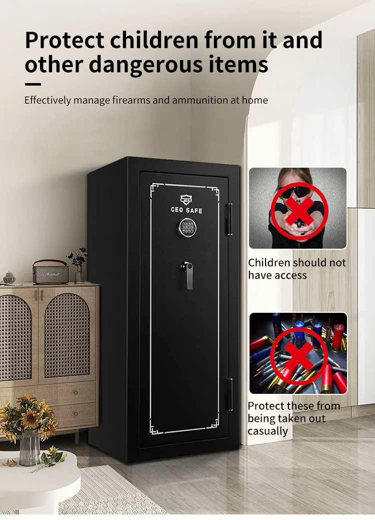 CEQSAFE High Security Box Digital Locker Home Fireproof Cash Deposit Safe Cabinet supplier