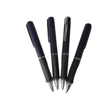 Competitive Price Black Rubber and Metal Pens with Custom Logo for Promotion Advertisement