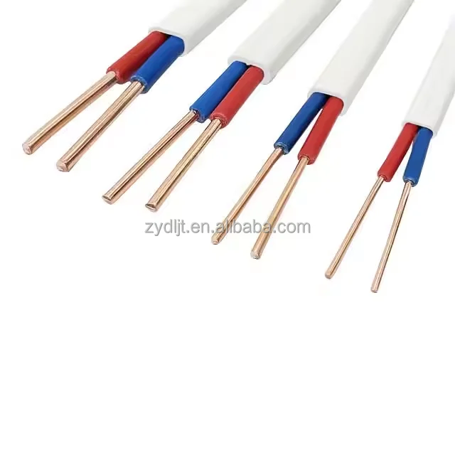 PVC Fio Isolado Bvvb Cabo De Terra Oem F&aacute;brica Pvc 2 3 N&uacute;cleo 0.75mm 1mm 1.5mm 2.5mm 4mm 6mm 10mm isolado fio de cobre el&eacute;trico