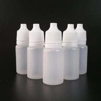 2ml 3ml 5ml 10ml 15ml 20ml 30ml 50ml eye dropper Bottle HDPE material Empty Plastic Squeezable Eye E Liquid Dropper bottles