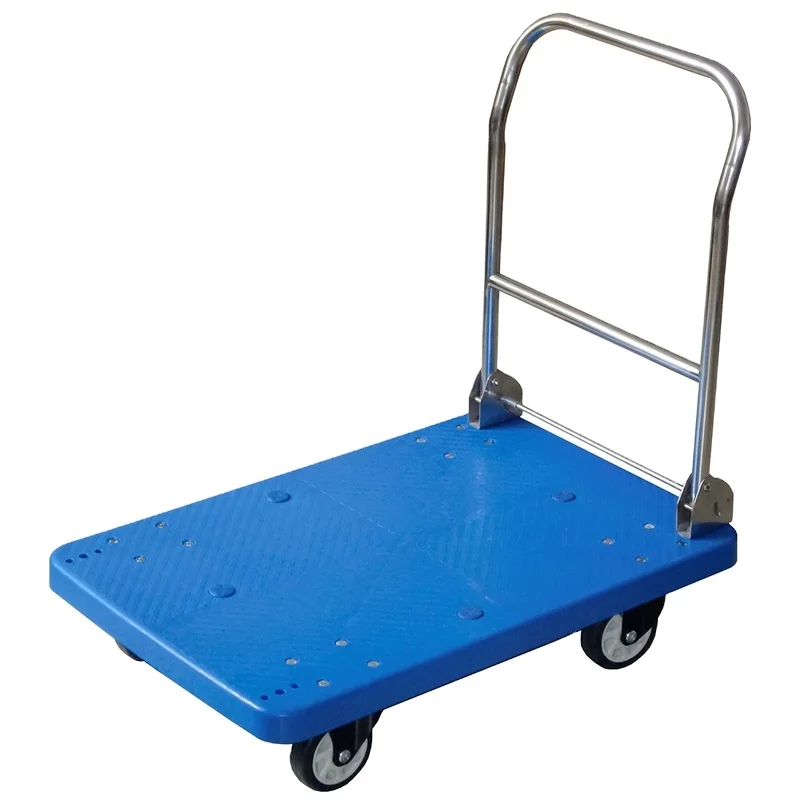 factory supply stainless steel plastic hand truck cart foldable