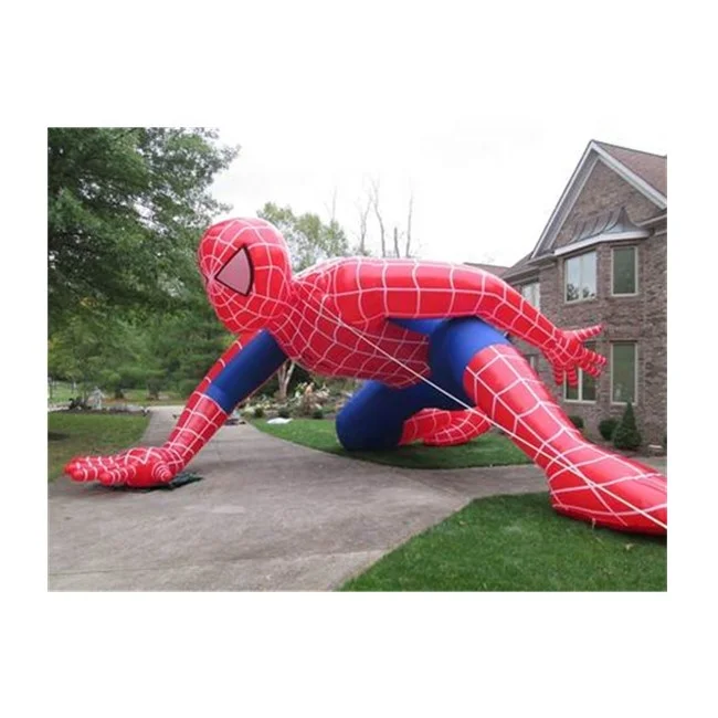 Outdoor Advertising Inflatable Spiderman Figures Model /life Size Super Hero Statue for Promotion