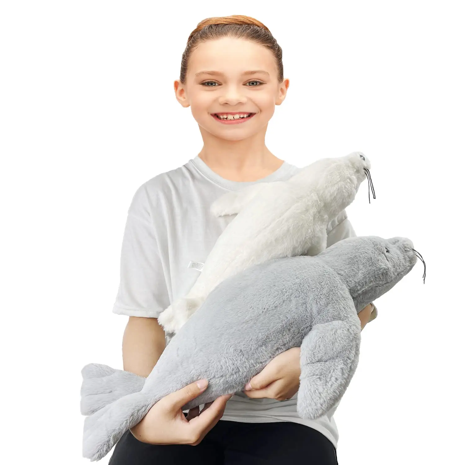 Hot Selling Seal Weighted Stuffed Animals,Gift For Kids - Grey Hug Seal ...