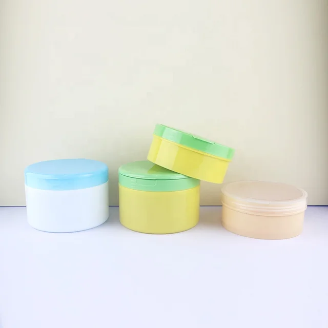 PP 250g Plastic Jars With Lids Custom Color 10oz 6oz Personal Care Packaging Powder Tank For Baby Talcum Powder Jar