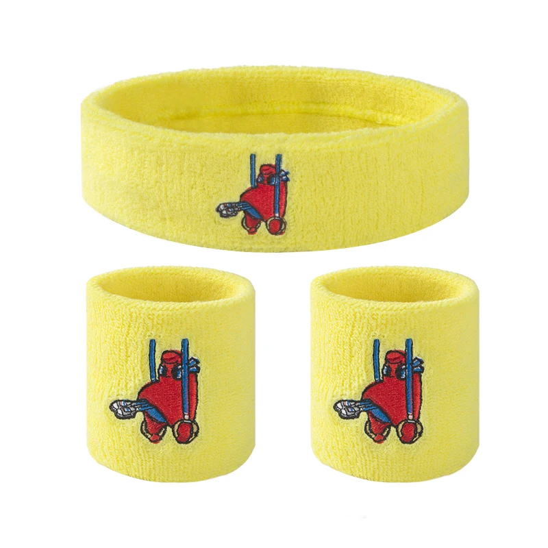 Custom Embroidery Tennis Wrist Bands Breathable Sports Sweatband Towel