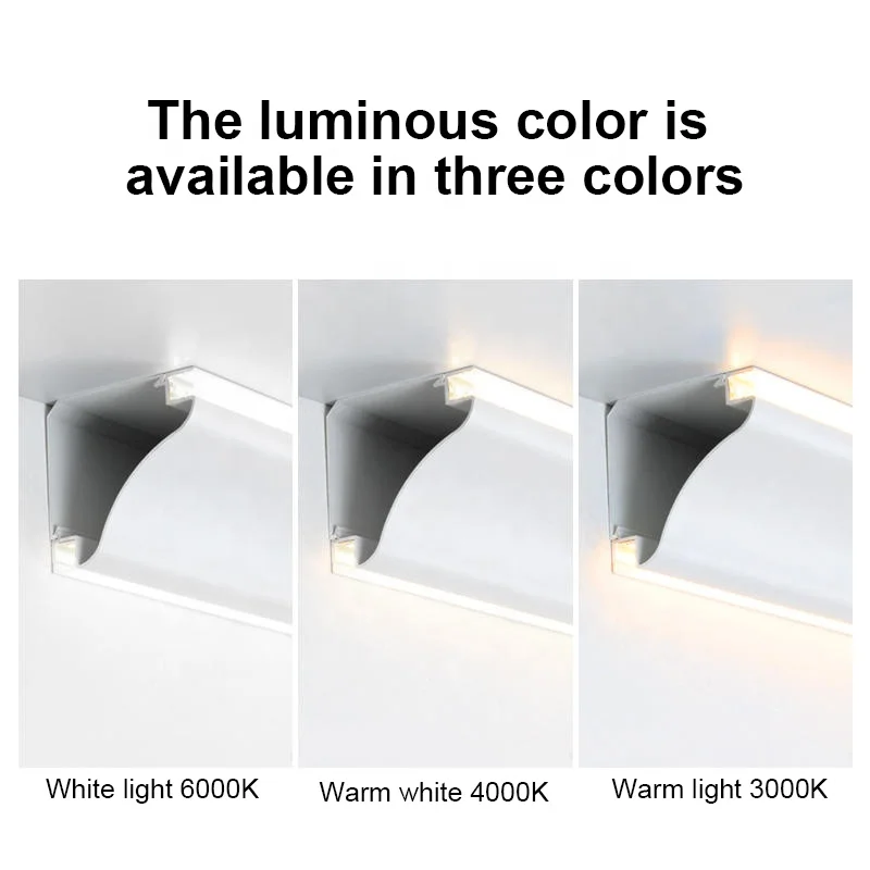 Double-Sided Luminous Top Corner Free Ceiling Wall Washer Light Surface  Mounted LED Aluminum Profile Line Light Profile - China LED Profile, LED  Profile for Top Corner Light