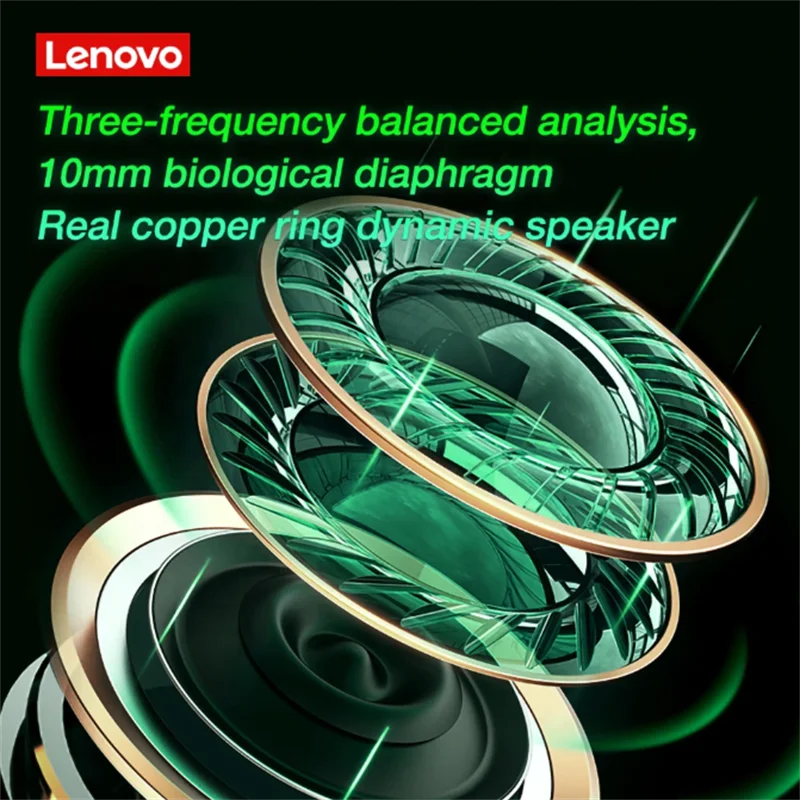 Новая Оригинальная игровая гарнитура Lenovo XT92 TWS с низкой задержкой 9D стерео HiFi Профессиональный геймер Bluetooth наушники с микрофоном