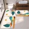 Golden Elk Landscape Art Bath Mats