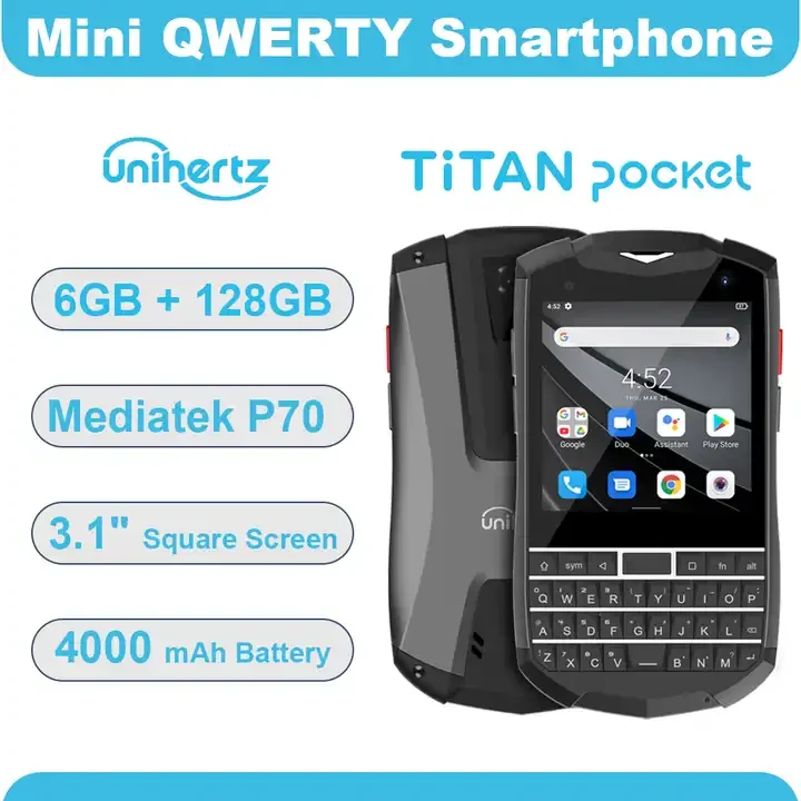 Unihertz Titan Pocket - 6GB 128GB Smartphone with QWERTY Keyboard