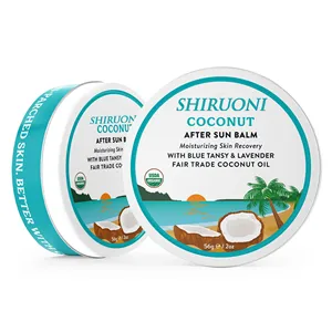 Private Label Coconut Post-Sun Balm Deep Hydration Cooling Anti-Inflammation for Skin Repair