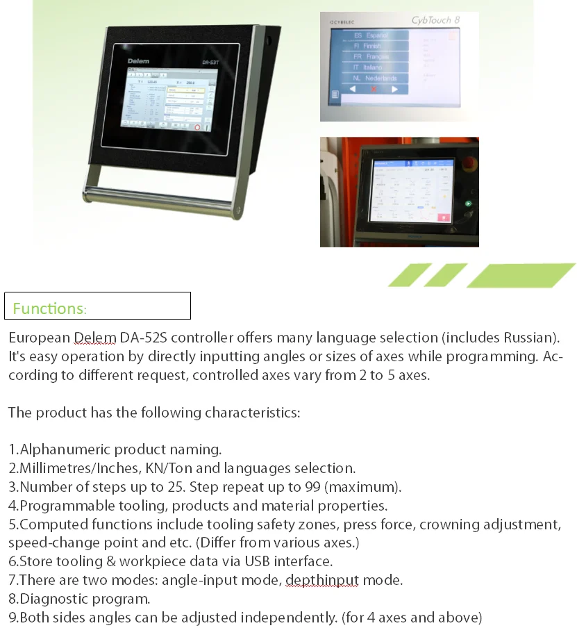 Fully Computer Controlled Hydraulic Press Brake Durma 160t 3200mm Press