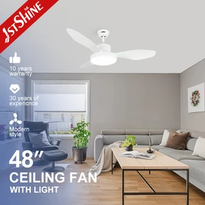 1stshine Ceiling Fan Factory Antique 3 ABS Blades 48 Inches Ceiling Fans with Led Lights Remote Control