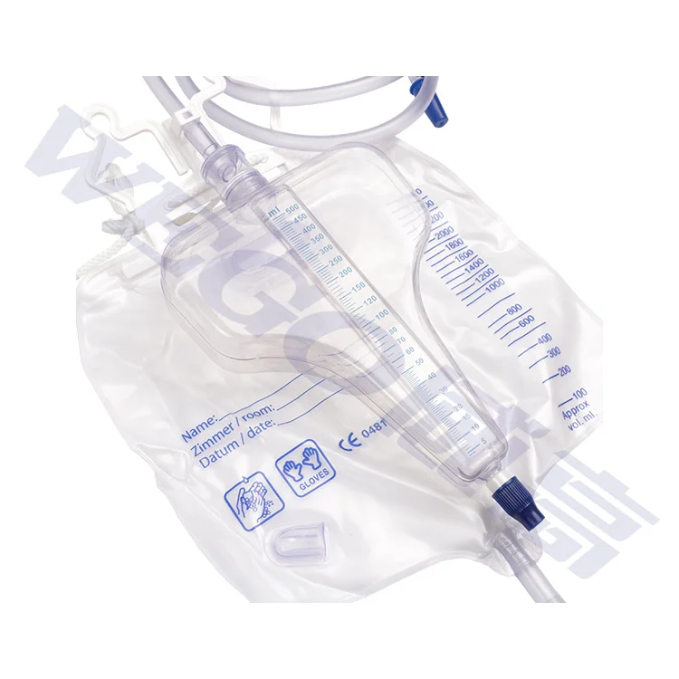 WEGO Disposable Medical Urinary Devices Drainage Bag ICU Use Precision Urine 2200/3000/3100ml