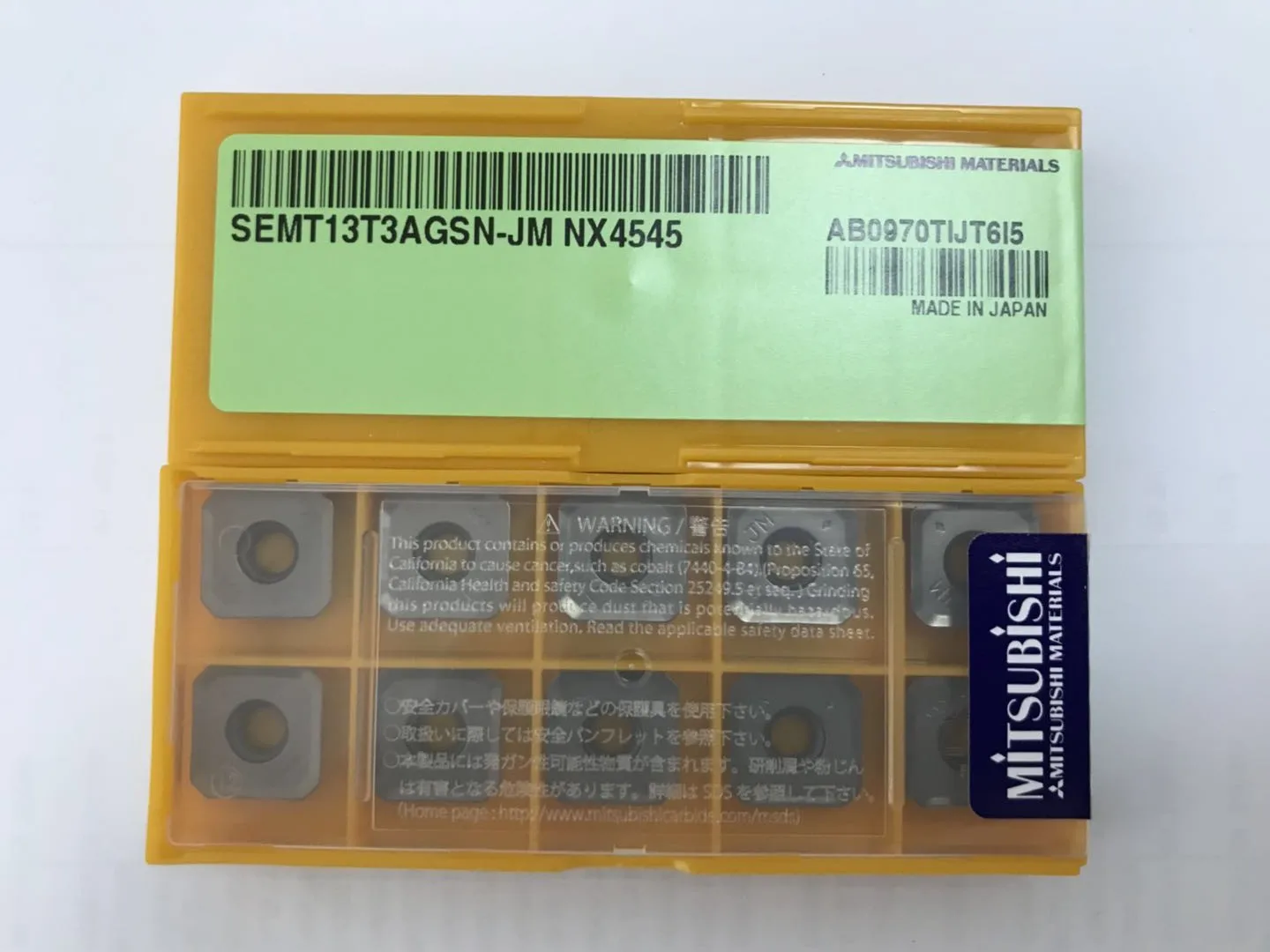 SEMT13T3AGSN-JH VP15TF - DIAEDGE ASX445 Inserts for Milling SEMT13T3AGSN-JH VP15TF - DIAEDGE ASX445 Inserts for Milling