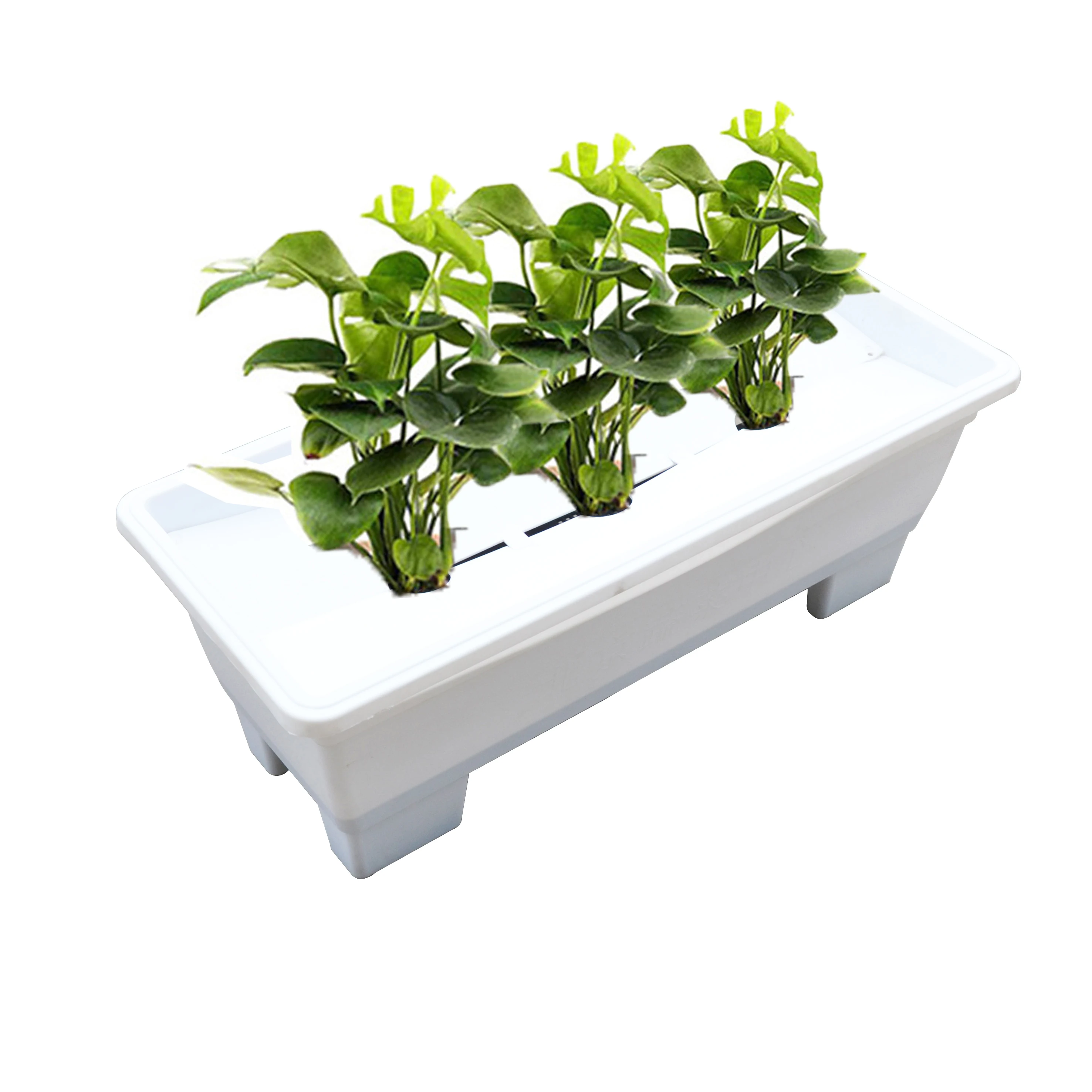 Custom Plastic Pots For Plants Outdoor Injection Moiding Plant Pots Plastic Rectangular Plastic