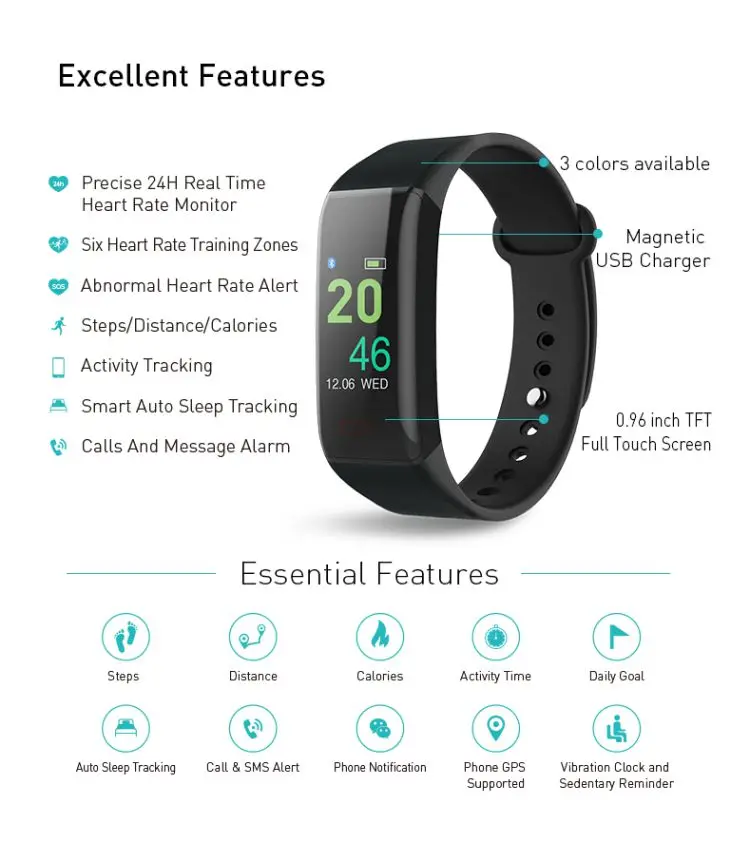 
 J-стиль 1668 Sdk Поддержка настройки резиновый силиконовый ремешок смарт-Браслет фитнес-трекер  