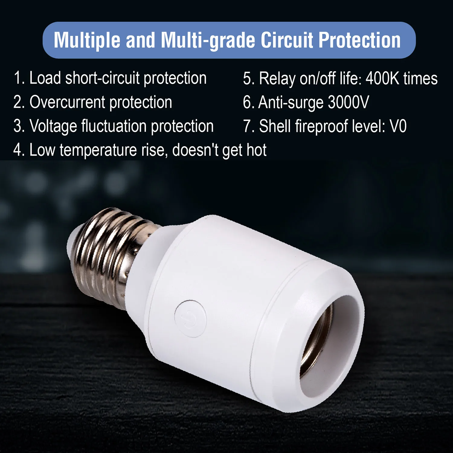 Remote Control Led Bulb E26 E27 Holder 433MHz RF Wireless WiFi Light Lamp Socket for Smart Home IOS Android