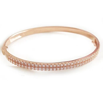 Zhuoyi Jewelry European and American Cross-border Hip-hop tide Card Personality Lady Zircon Elegant Fashion Jewelry Bracelet