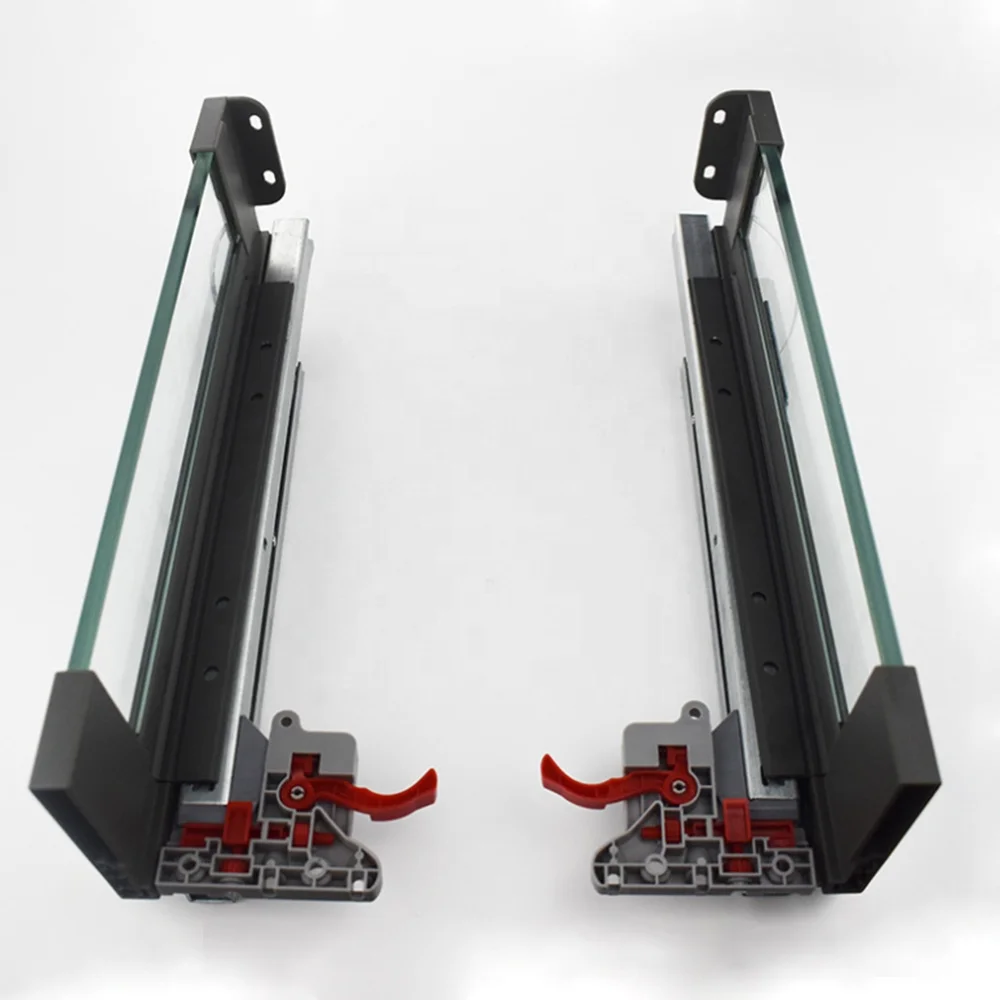 Undermount Drawer Slides Rail Soft Close Furniture Kitchen Slim