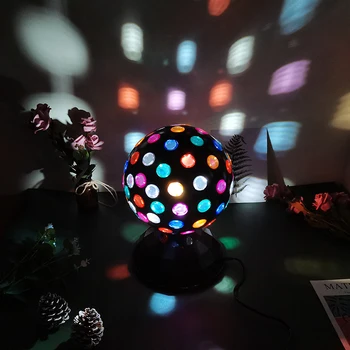 Portable spinning 10 inch dj stage lights led large disco balls