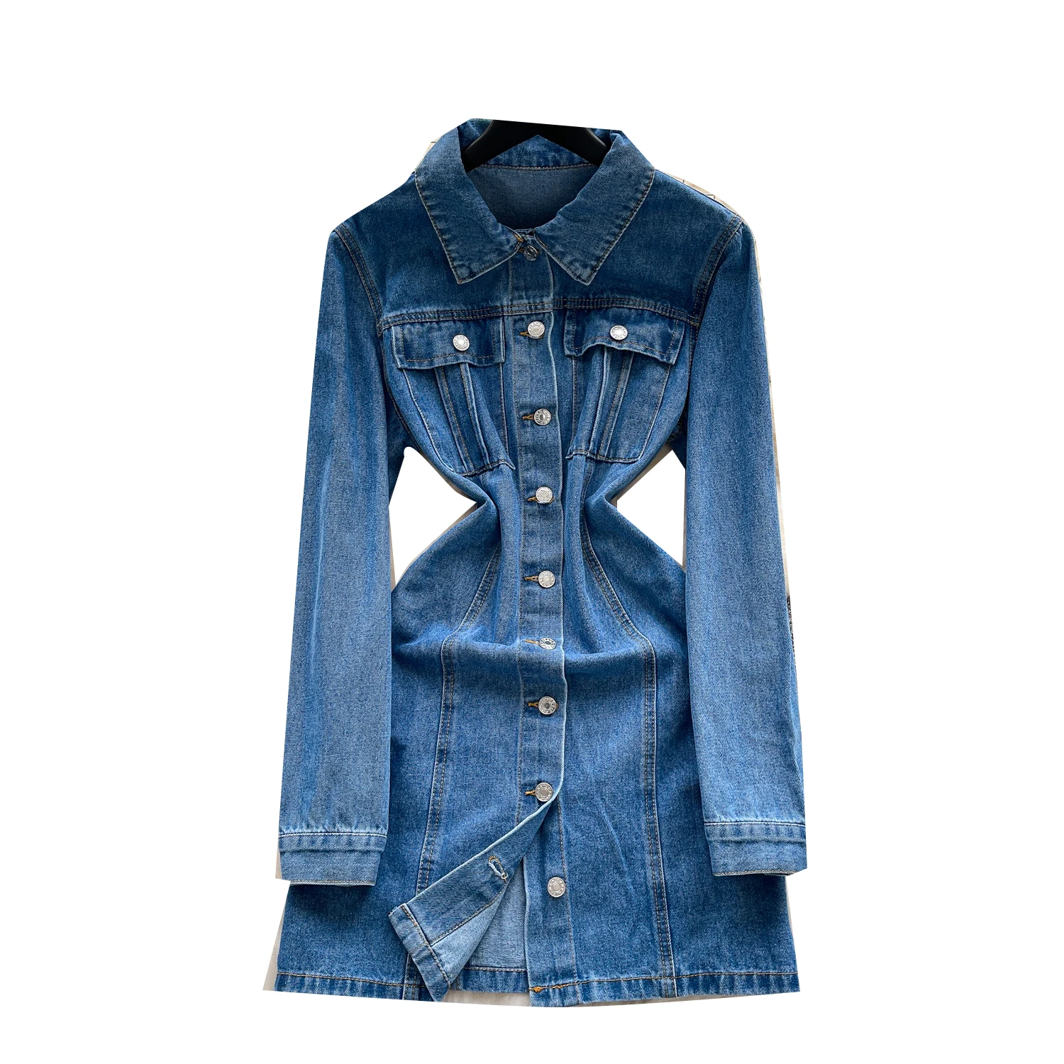 denim dress sleeve korean Nakhre: Buy Women's Cropped Shirt Midi for Women Online making it a great choice for casual occasions Foamlina Korean Stylish Patchwork Jeans