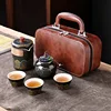 Classic style small brown bag-black