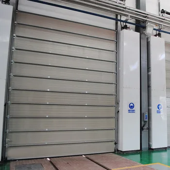 High Speed industrial Garage Door exterior doors automatic sliding door system Manufacturer Custom color