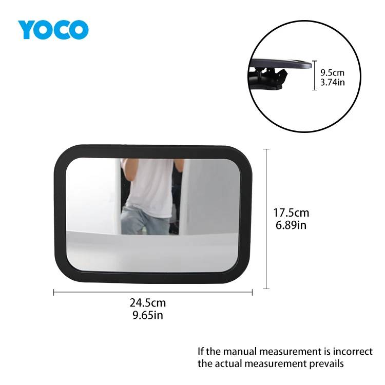 High Quality Rear Clear View Baby Car Seat Mirror For Toddler Outside