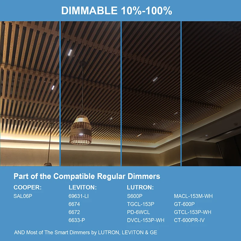 ETL LED Nuggets Recessed Downlight 3 Cells with Separated Junction Box IC Rated 9 Watts 120VAC 720LM CRI 90 Dimmable