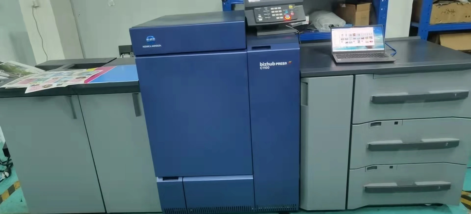 A3 Color Copiers for Konica Minolta Bizhub Press C1085 C1100 C6100 C6085 with Finisher and Paper Bank