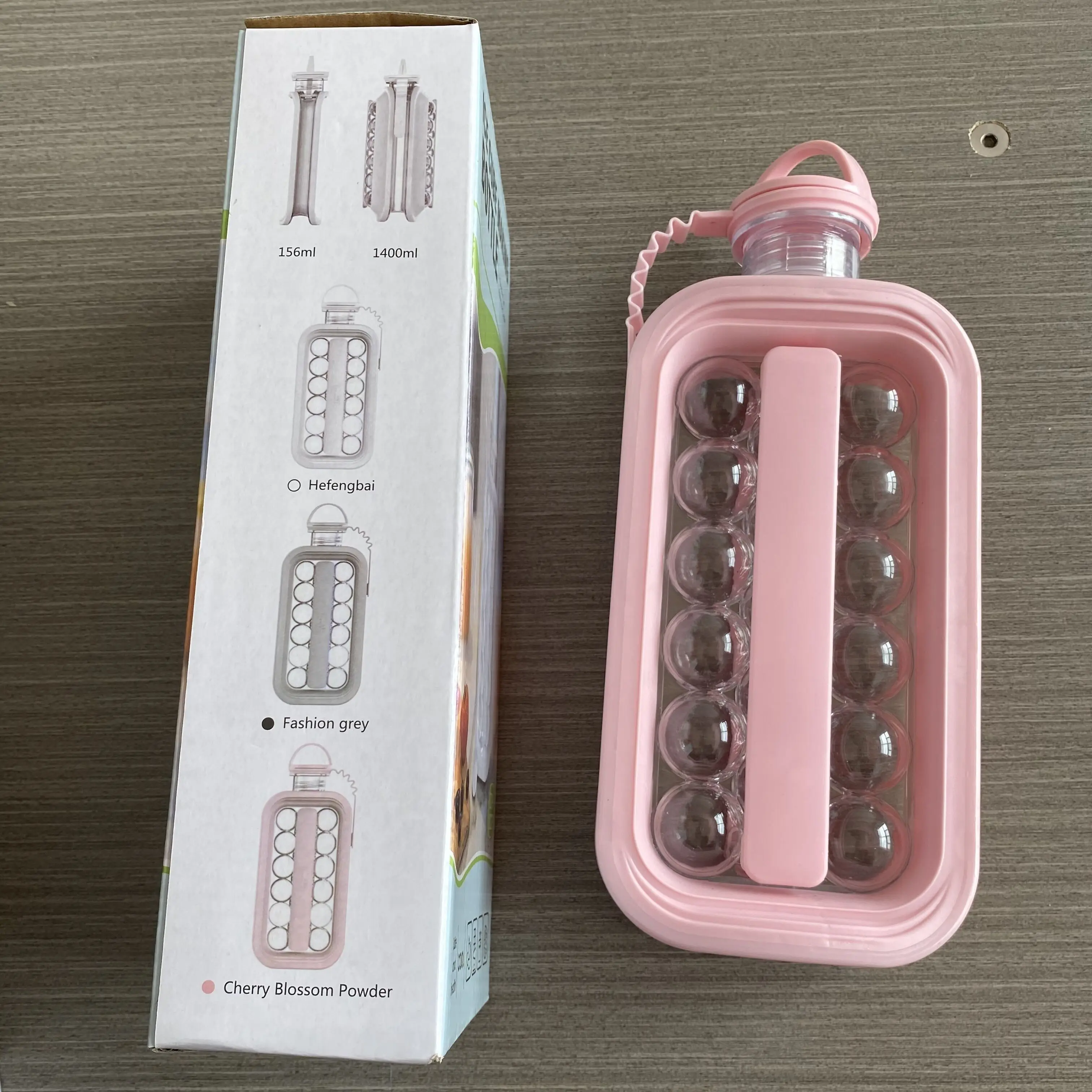 Custom Portable Folding Ice Ball Maker Bottle Reusable 2 In 1 Diy 17