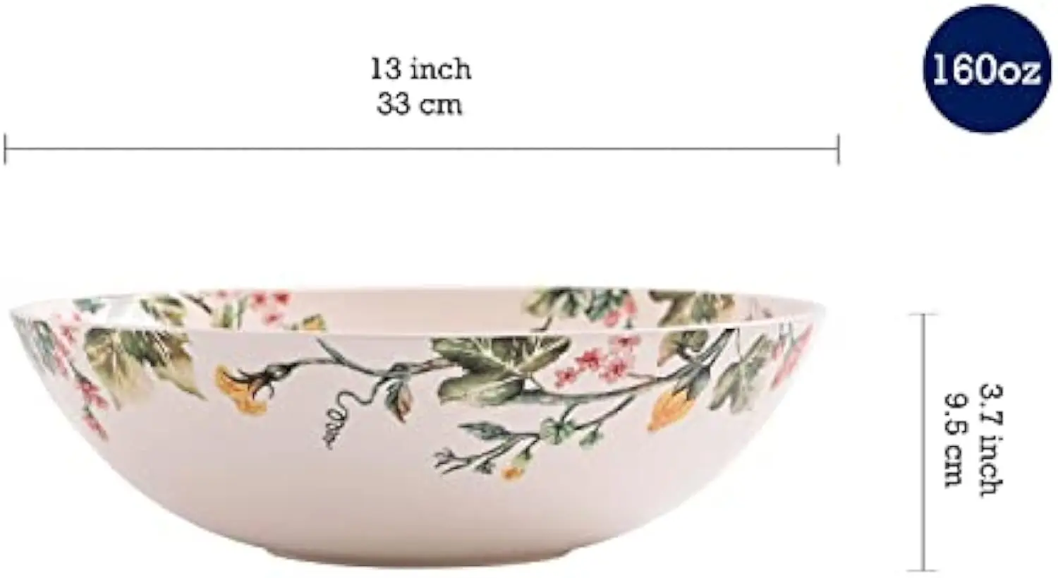 Customizable Pumpkin Feast Ceramic Serving Bowl, Microwave and Dishwasher Safe, Factory Direct