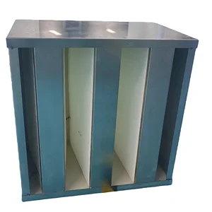 Custom SS Frame Compact 2V  3V 4V  5V Pleated Box Air Filter Used for Ventilation Systems