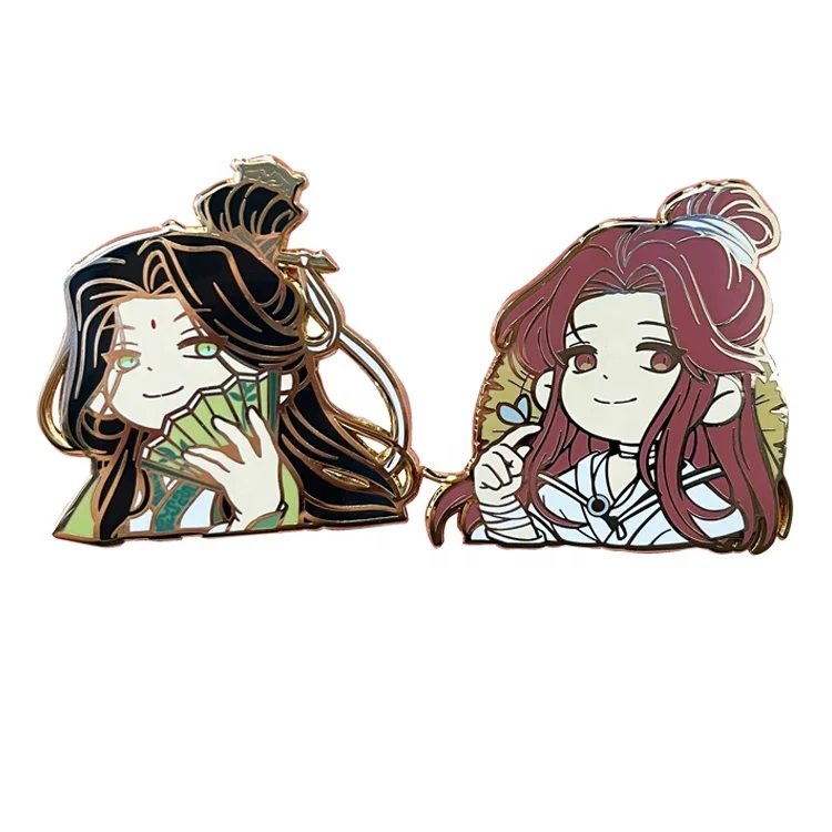 Брошь на лацкан из эмалированного аниме