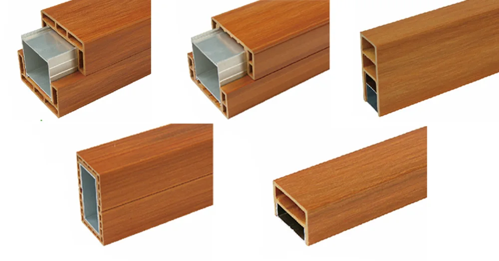 Easy Installing Brown Color Upgrade Composite Aluminium Pvc Balustrades