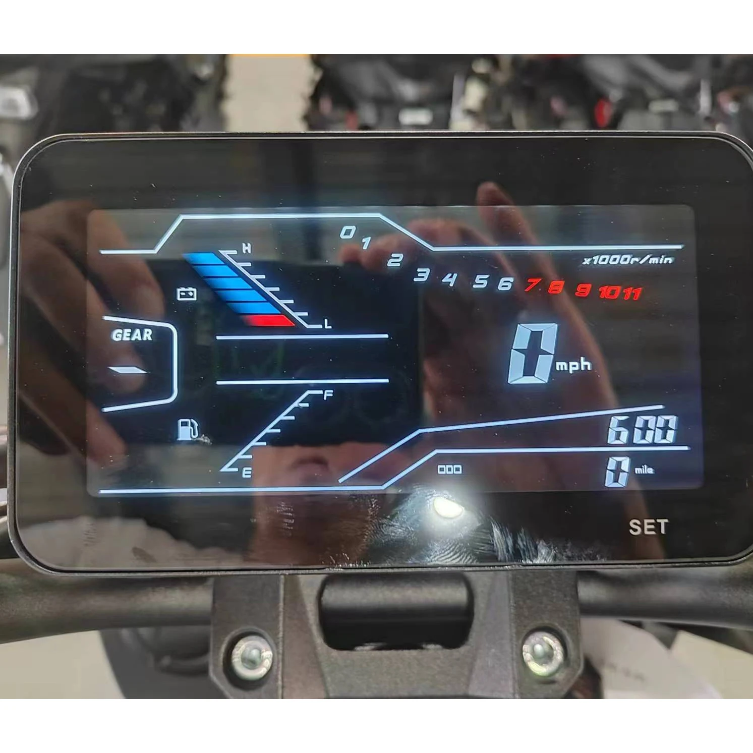 Universal LCD Display Instrument Speedometer Odometer Tachometer Fit for Motorcycle Motorbike Scooter TANK 200CC