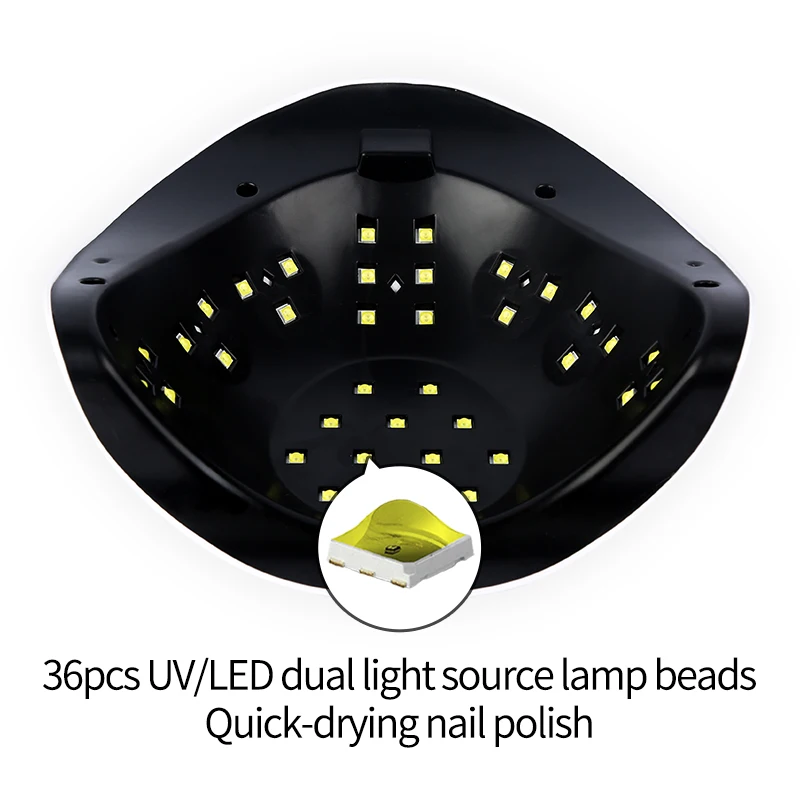 BLUEQUE High Power 120w UV LED Nail Lamp Nail Dryer Fast Professional Portable Handle Nail Curing Machine for Home and Salon