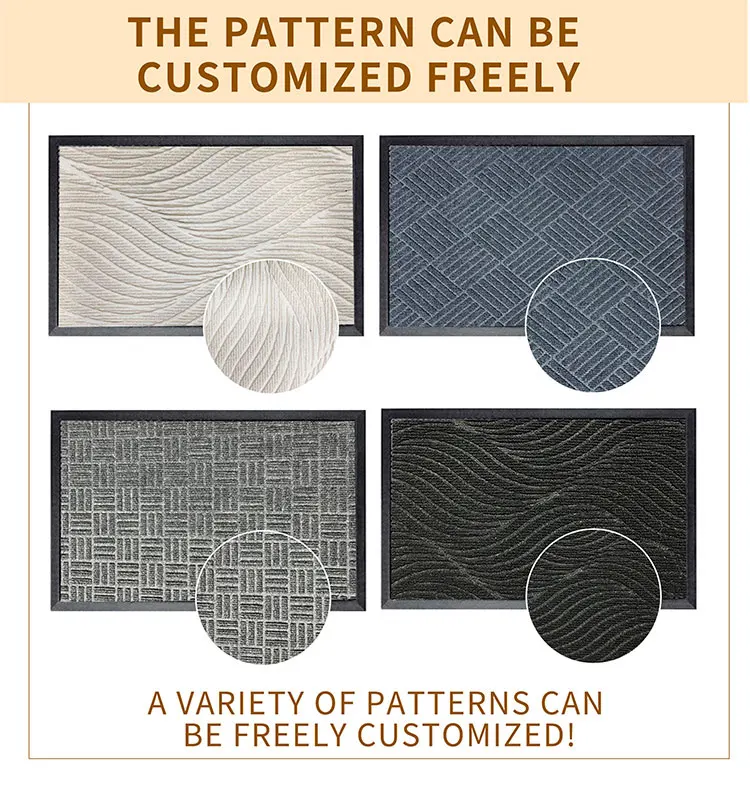 Indoor Door Mats Weather-Resistant TPE Rubber Backed Doormat for Entryway(图8)
