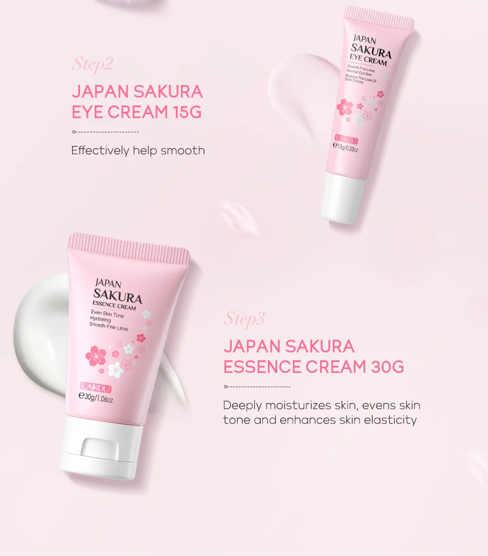 Laikou Customizable Brand Japanese Cherry Blossom Moisturizing Essence