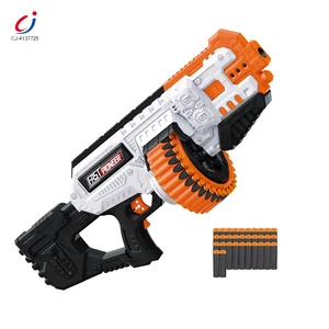 Chengji 2026 New Child Outdoor Shooting Games Electric Eva Foam Bullets Guns Toy Plastic Electronic Soft Bullet Gun for Kids