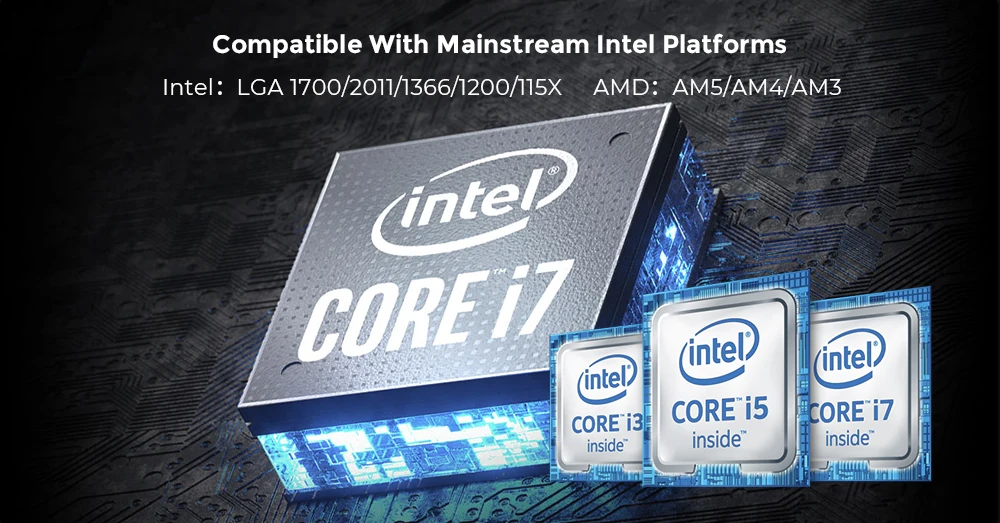 Alseye M90 Pc Argb Cooling Fans Support Dual Cpu Installation Cooler