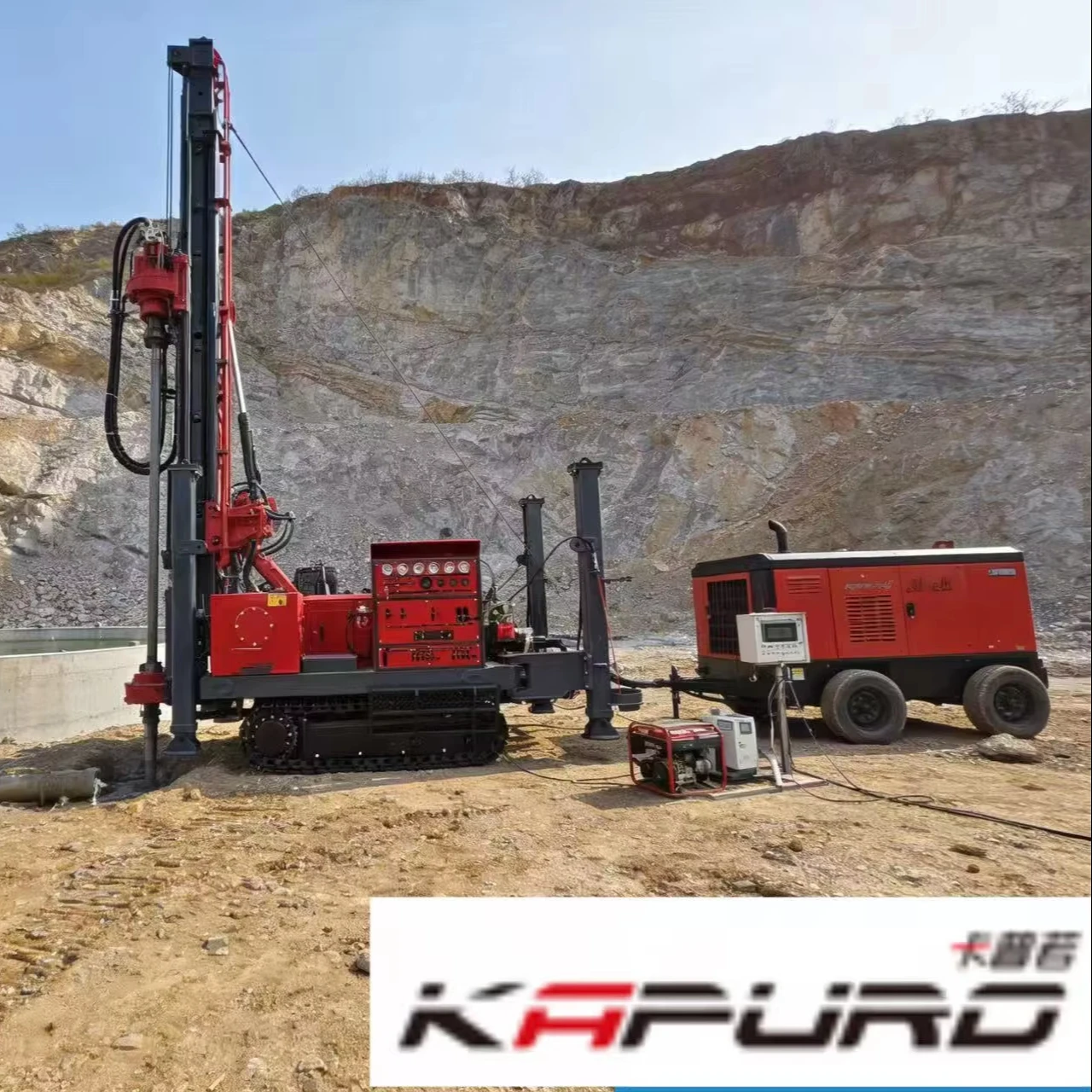 CE & ISO Certified Kapuro KP-300 Water Well Drilling Rig, Manufactured to International Quality & Safety Standards