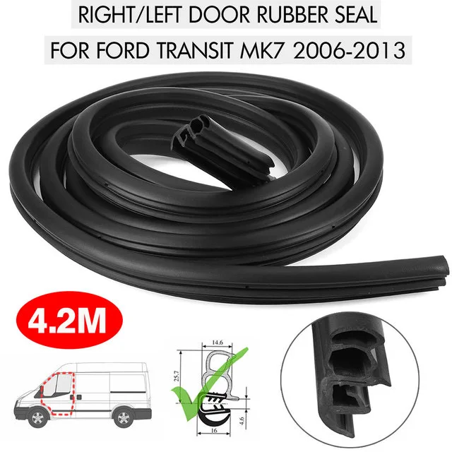 Front Door Weatherstrip Rubber Seal 6C11V20708BC Replacement Transit - View #6