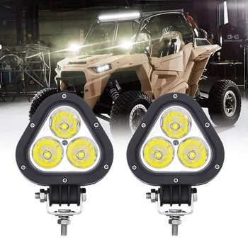 45W high brightness automotive parts combination LED triangle dual color work light embedded LED light