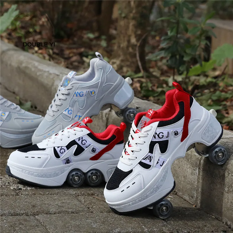 Deformed Shoes and  Roller Skates For Adults  Wholesale 4 Wheels Skate Shoes