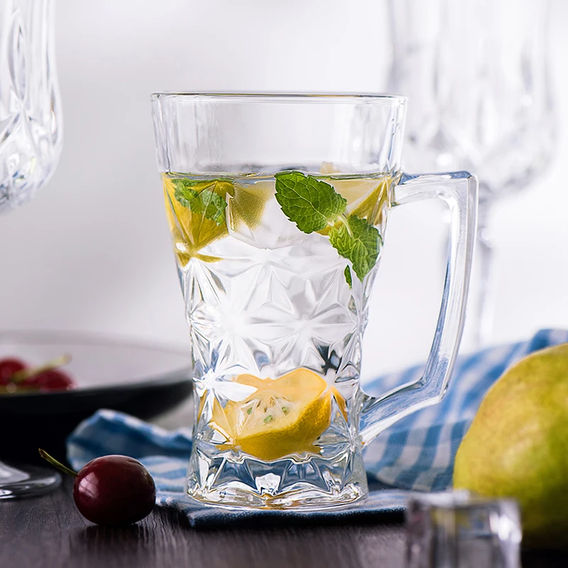 Simple Cups with Different Creative Patterns Simple Cups with Handles Coffee Cups Commonly Used in Family Restaurants