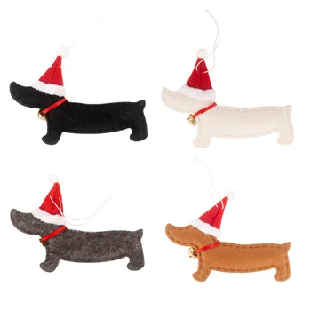 Wholesale New Christmas Tree decorations Christmas tree cute cartoon pendant Christmas tree Dachshund small